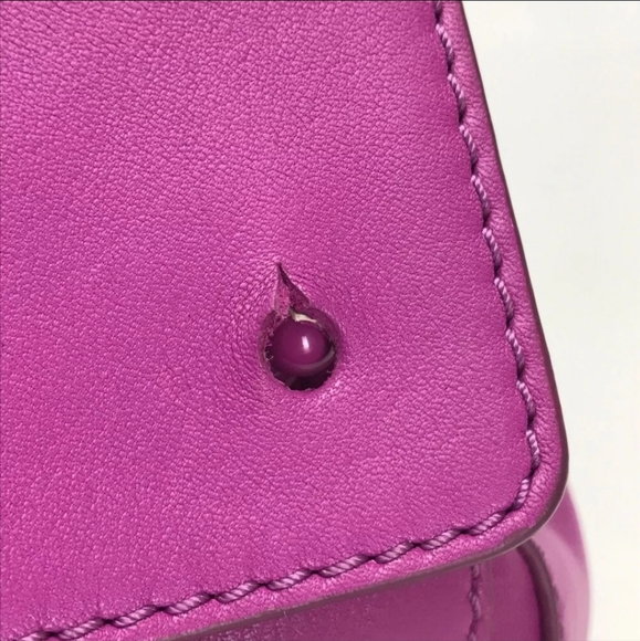 THOMAS WYLDE Large size Hand Bag Shoulder Bag Pink-Purple Leather - Picture 9 of 11